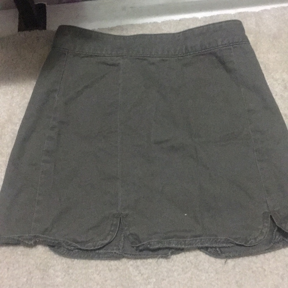 Jean skirt.